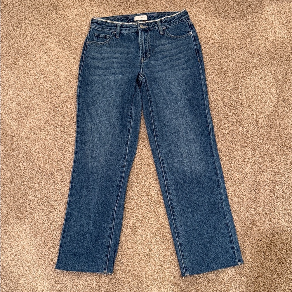 Pacsun Indigo Rhinestone '90s Straight Leg Jeans (sold out online) Never worn!